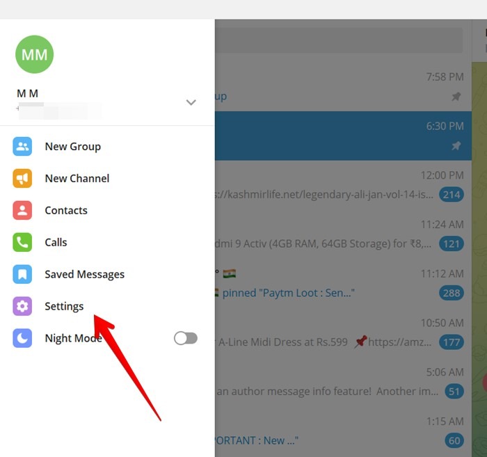 Telegram Pc Settings