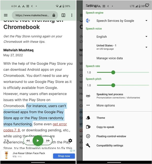 Text To Speech T2s App