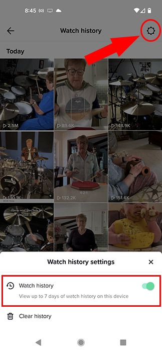Tiktok Watch History Enable