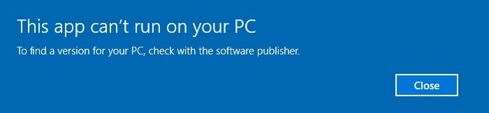 Vdos App Cant Run On Pc Warning Windows10