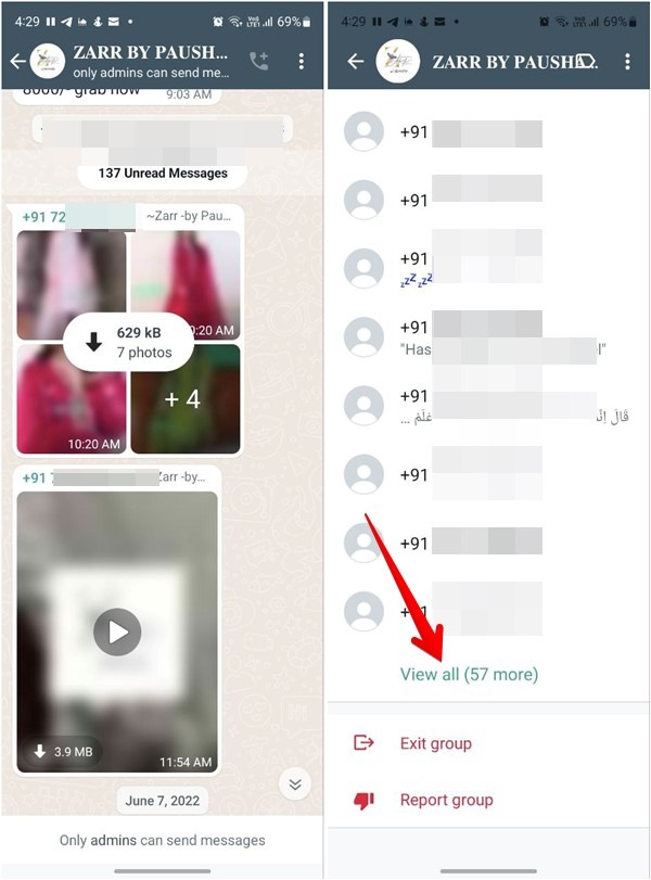 Whatsapp Message Number In Group Chat