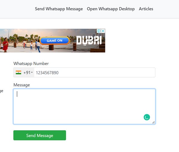 Whatsapp Send Message From Pc