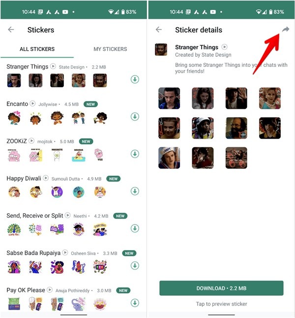 Whatsapp Sticker Pack Share