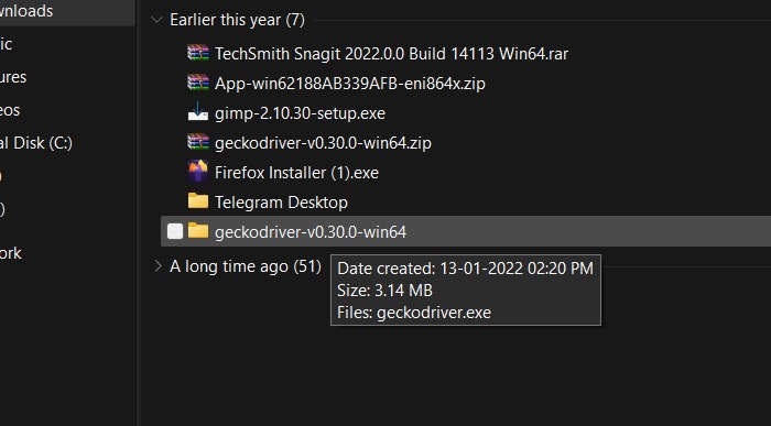 Windows File Explorer Sorting Folders