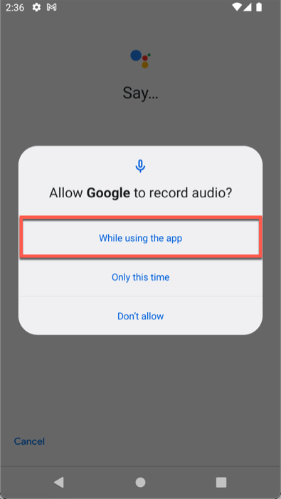 Allow Assistant To Hear