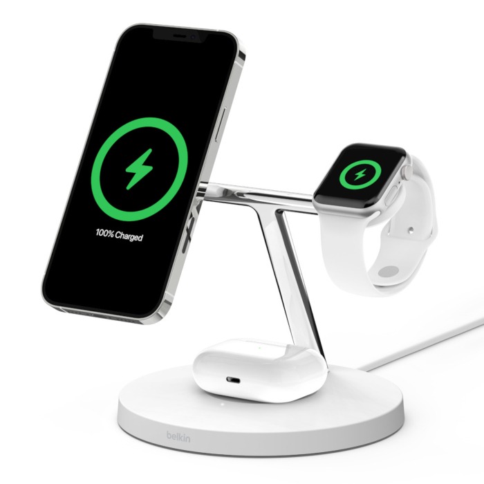 Apple Watch Docking Station Belkin Boost Charge Pro 3 In 1 Wireless Charger With Magsafe
