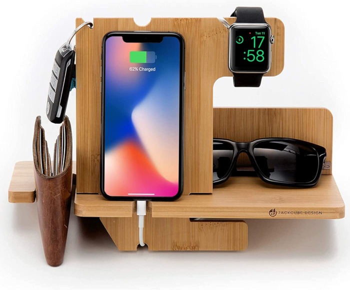 Apple Watch Docking Station Jackcube Design Wooden Charging Stand