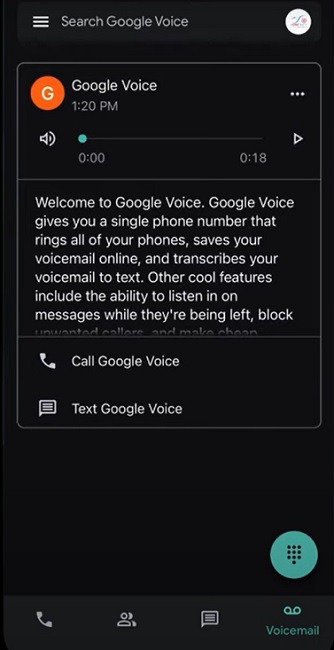 Setting up Google Voice to make calls