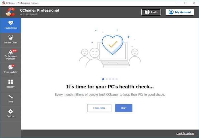 Ccleaner Main Screen