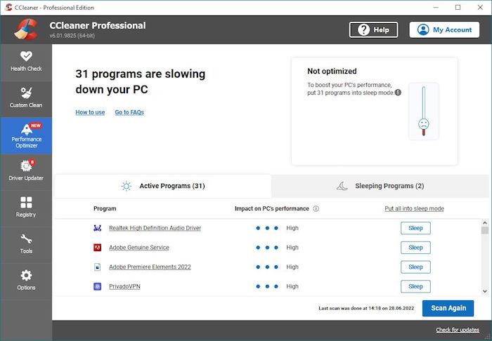 Ccleaner Performance Optimiser