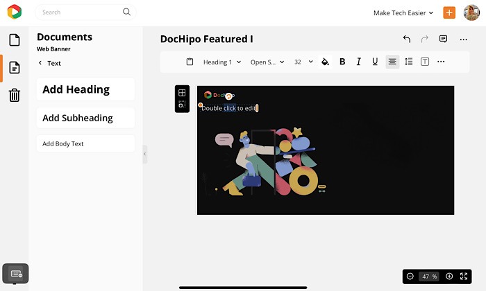 Dochipo Review Add Text
