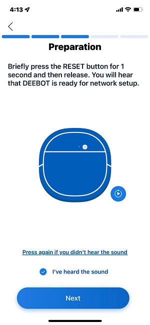 Ecovacs Deebot N8 Pro Reset Button