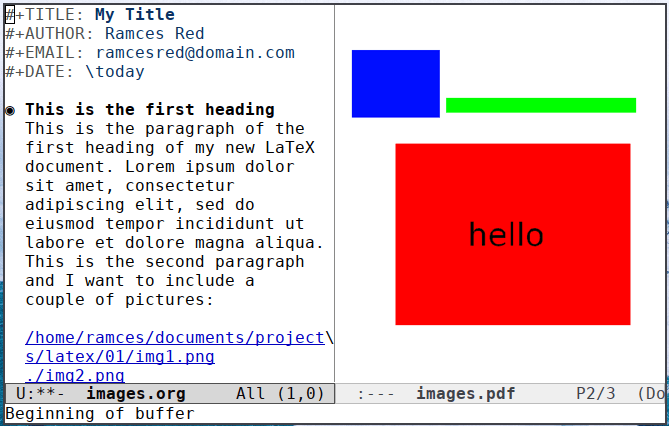 Emacs Latex 16 Embedded Images