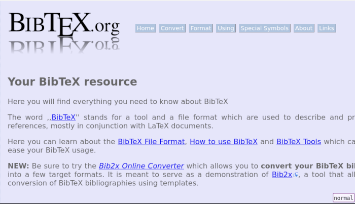 Emacs Latex 21 Bibtex Website