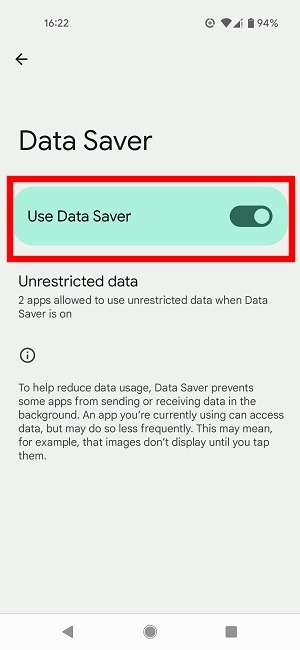 Facebook Images Not Loading Turn Off Data Saver