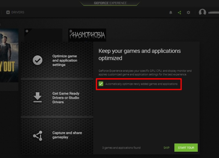 Geforce Experience Guide Software Initial Log In