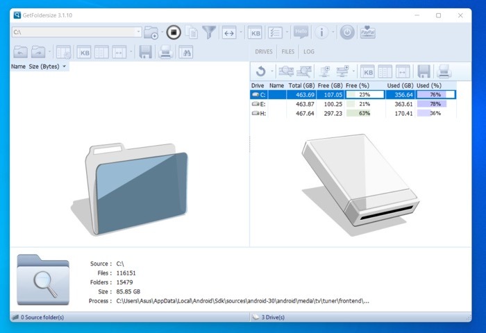 Get Folder Size Takes A Few Minuits To Scan