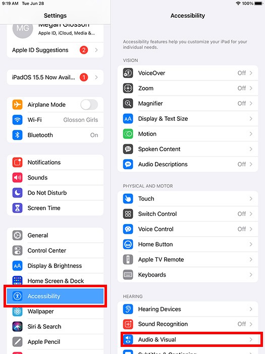 Ipad Iphone Senior Audio Visual