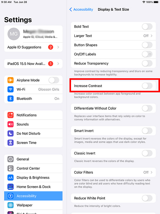 Ipad Iphone Senior Contrast