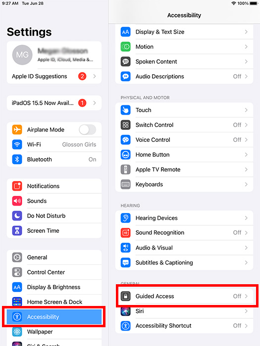 Ipad Iphone Senior Guided Access