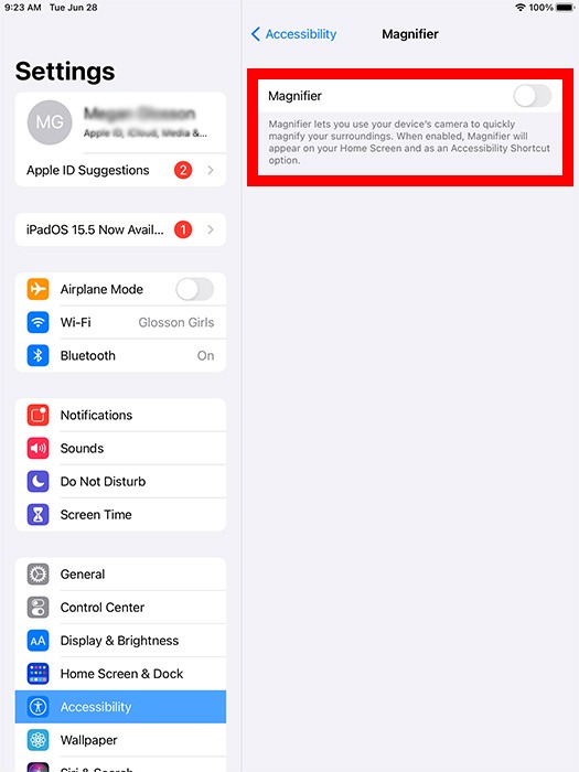 Ipad Iphone Senior Magnifier On