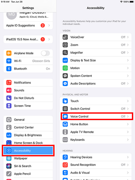 Ipad Iphone Senior Voice Control