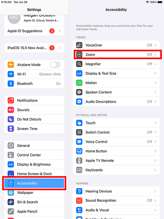 Ipad Iphone Senior Zoom