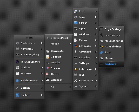 Keyboard Layout 15 Enlightenment Setting Select