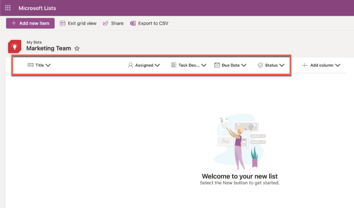 List Ready To Be Used