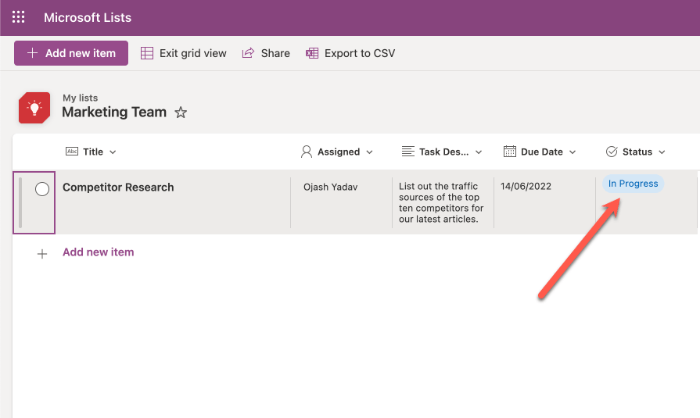 New Status Be Visible On The Board