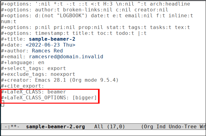 Org Beamer 11 Add Beamer Support