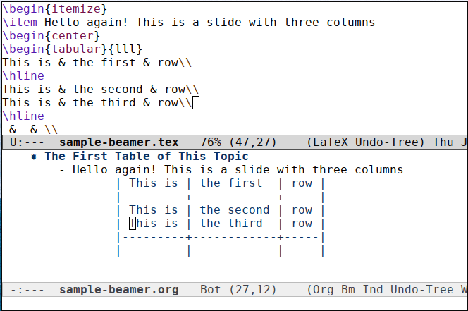 Org Beamer 20 Tex Org Comparison Emacs