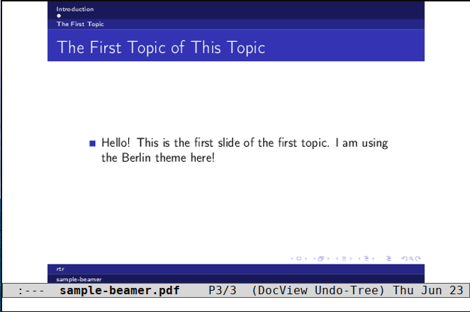 Org Beamer 22 Berlin Beamer Theme