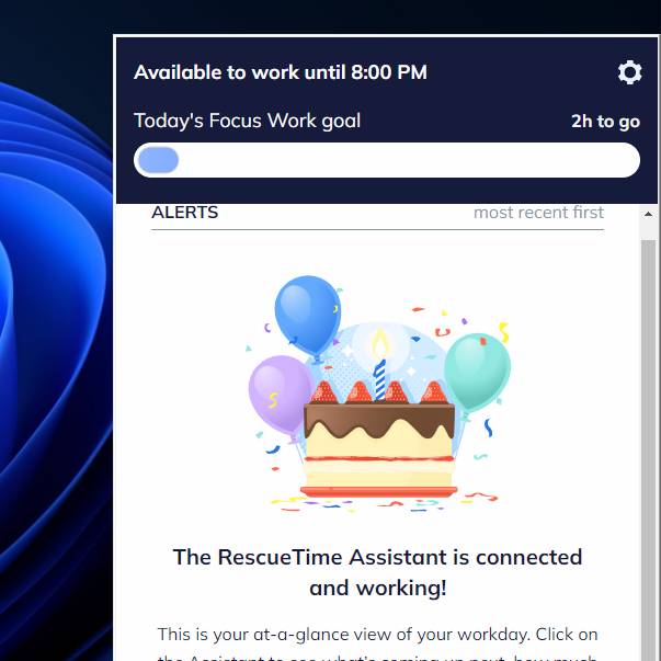 Rescue Time Assistant