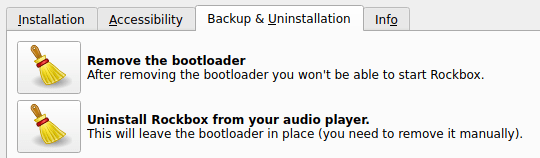 Rockbox Install Two Uninstall Methods