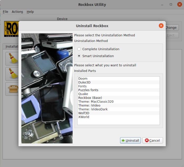 Rockbox Install Uninstall Prompt