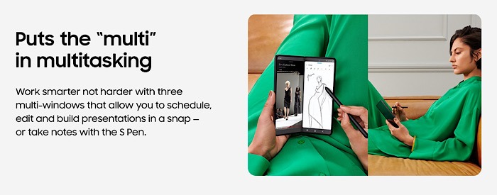 Samsung Galaxy Fold 3 Multitasking