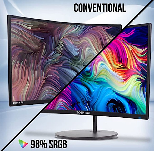 Sceptre Curved Monitor Colors