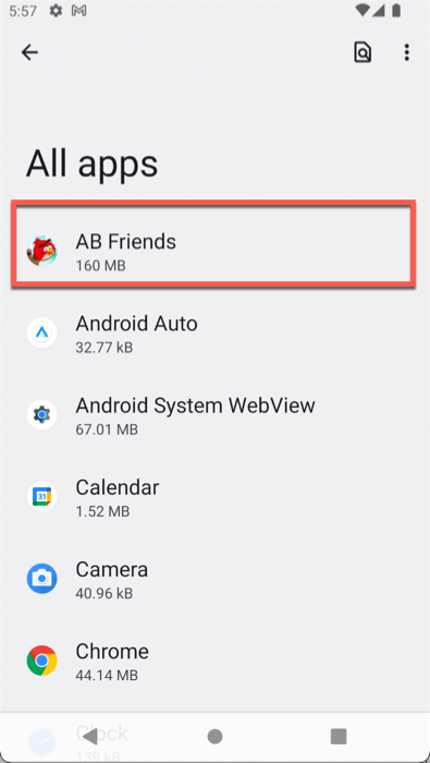 Select The App You Want To Uninstall 1