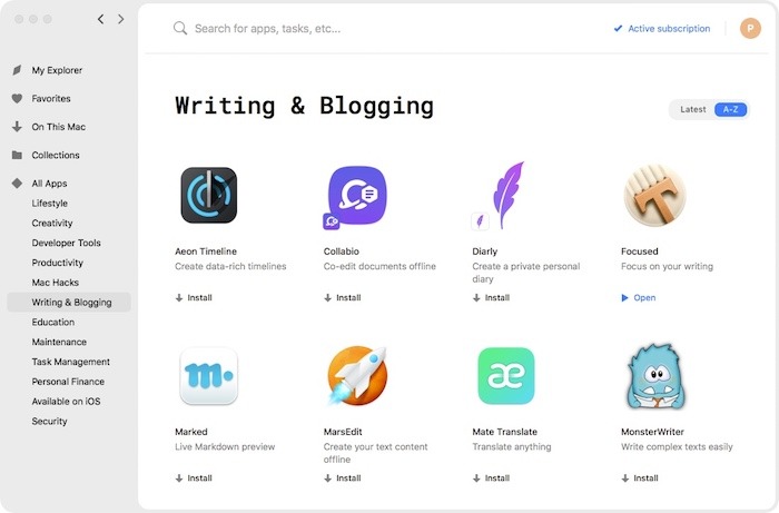 Setapp App Writing
