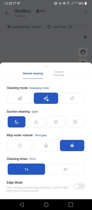 Shellbot Sl60 Robotic Vacuum Cleaner Review App Levels