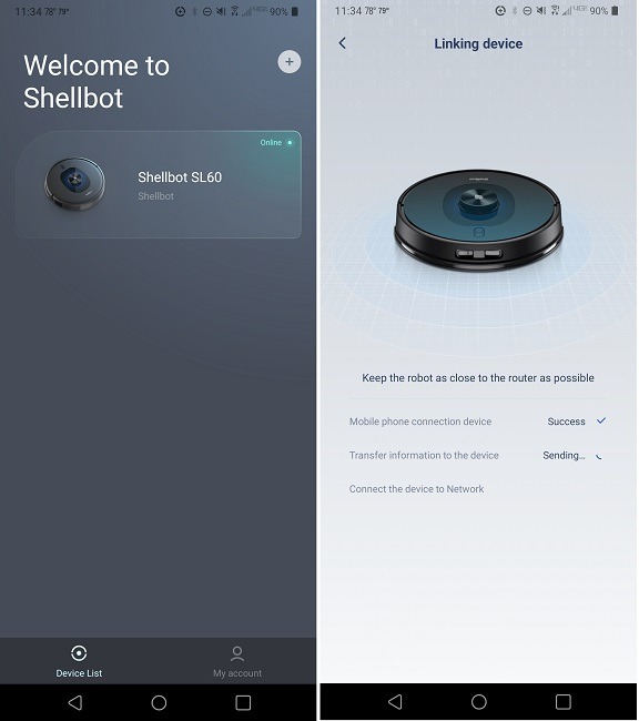 Shellbot Sl60 Robotic Vacuum Cleaner Review App