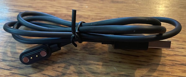 Skg V7 Smartwatch Review Charging Cord