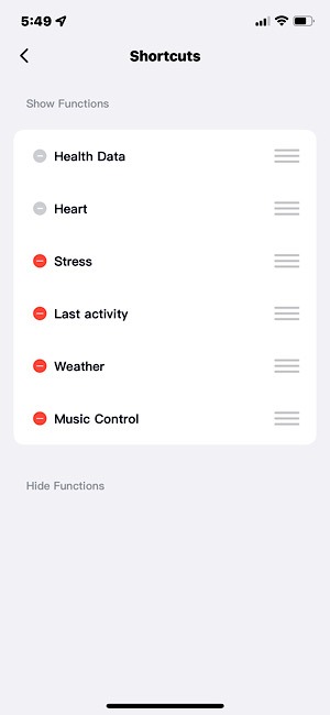 Skg V7 Smartwatch Review Shortcuts