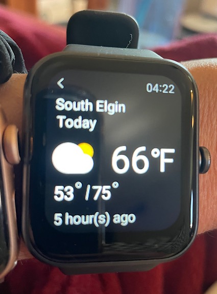 Skg V7 Smartwatch Review Weather