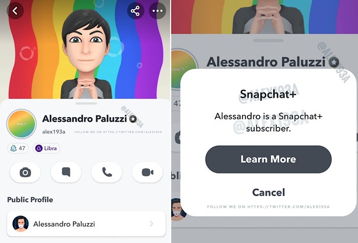 Snapchat Plus Profile