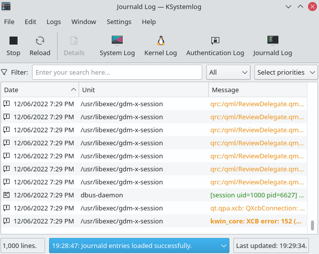 Sudo History 16 Plasma Ksystemlog Landing