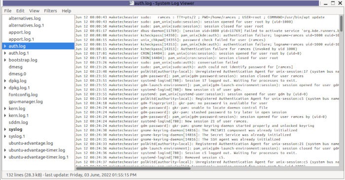 Sudo History 21 Log File Viewer Sudo History