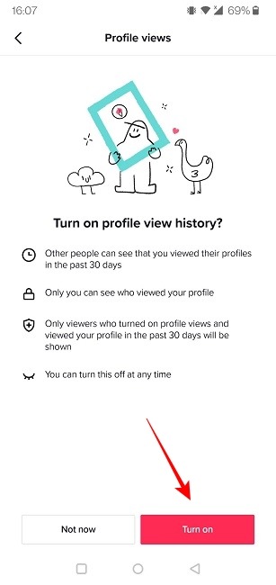 Tiktok Profile Views Turn On