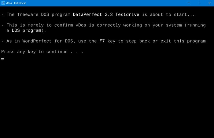 Vdos Initial Setup Windows11